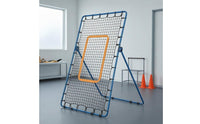 Freestanding Strike Zone Target Net Tilted Baseball Rebound Net Metal Frame Pitching Rebounder PE Mesh for Throwing Practice