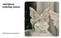 Illuminated moth decoration illuminated Effect moth cake decor Kit