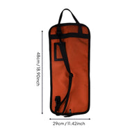 Drumstick Bag Portable Percussion Carrying Case Drum Holder for Students, Drummers