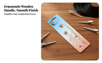 Long-Lasting Hair Extension Hook Needle Lightweight Wooden Handle Latch Hook Easy to Use for Hairstylists, Crafters, Hairpiece Making, Home