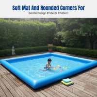 Heavy-Duty Inflatable Pool, Kids Water Play Center, Reinforced PVC, Outdoor Fun, Fishing, Water Play Area