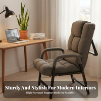 Foldable Design Folding Recliner with Footrest Reclining spinerest foldable Lounger Highspine support Computer Armchair Ergonomic support for Office Workers, Students, Dormitory, Study Room, Bedroom