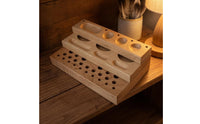 Fly Tying Tool Rack Slotted Fly Tying Organizer Wooden Wood Storage Rack