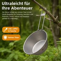 Foldable Camping Cookware Set, 3-Piece Outdoor Camping Cookware Made of Metal Alloy, Ultra-Light for Trips, Picnics, Matte Gray