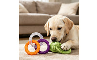 Tug-of-Tug-of-Strength Rope Toy Soft Rubber Rope Gnaw Toy Interactive for Dogs, Young Dogs
