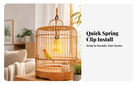 Vented Bird Heat Lamp Low-Temperature Bird Cage Heater PBT Shell