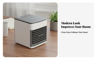 500ml Large Capacity Water Reservoir USB Powered Mini Air Cooler Quiet Operation Desktop Air Cooler Fan Adjustable Vents for Bedroom