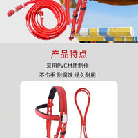 PVC Non-Slip Bridle with Bit for Horse