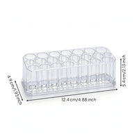 Nail Brush Holder with 26 Holes Clear Nail Brush Holder Pen Organizer Transparent Pen Display Stand Upright for Artists, Vanity
