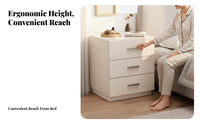 Large Capacity Single-Drawer Cabinet with Open Shelf Light Luxury aesthetic Single Drawer End Table with Open Shelf Simple Design Nightstand Easy Assembly for Homeowners, Students, Office Workers, Bedside, Bedroom, Dorm Room