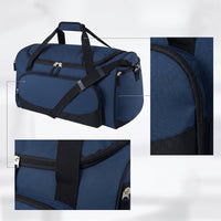 Travel Duffel Bag Multi-Compartment Duffel Bag with Shoulder Strap Multiple Pockets Adjustable for Travelers, Weekend Trips, Gym