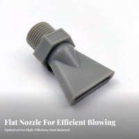 Duckbill Air Nozzle Dust Removal Flat Jet Nozzle Wide Coverage Pneumatic Accessory for Parts Dehydrating, Workshop