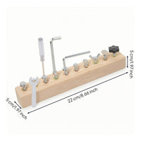 Wooden Screw Board with Tools Child-Centered Toy Safe for Playroom, Classroom