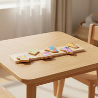 Early Learning Wooden Matching Puzzle Educational Puzzle Board with Chunky Pieces Hand-Eye Coordination Toy Fine Motor Skills for Preschoolers, Preschool, Playroom