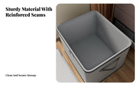 Fastener Ed Clothes Storage Bin Allergen-Resistant-Resistant Foldable Textile Storage Box Stackable Clothes Organizer Large