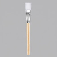 cosmetic Salon Facial Tool with Nylon Bristles and Short Wooden Handle, Skincare Routine Spa Treatment Application for Estheticians