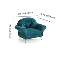 Velvet Jewelry Box Upholstered Jewelry Organizer Luxury Box with Silver Legs Organized for Vanity, Desktop