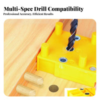 High Hardness ABS Plastic Straight Hole Drill Guide Precise Positioning Woodworking Hole Multifunctional for Woodworkers, Carpenters