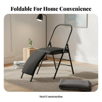 Back Support Iyengar Exercise Chair Multi-Functional Exercise Backbend Assistant Assisted Stretching Exercise Auxiliary Chair Deepens Stretches for Seniors, Home Gym