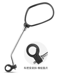 Bicycle Rearview Mirror with 360-Degree Rotation and ABS Handle