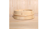Heat Resistant Sauna Wall Clock Natural Wood Wooden Sauna Clock Arabic Numerals Timepiece Red Second Hand for Steam Room