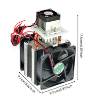 12V Peltier Heatsink Module Kit Assembled Semiconductor Cooling Module Thermoelectric Cooling System Small for Hobbyists