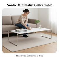 Nordic aesthetic Racetrack Pedestal Table Minimalist Design Home Furniture Modern Aesthetic Designer Look for Interior Designers, Homeowners, Renters, Living Room, Apartment, Lounge Area, Bedroom