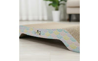 Assembly-No-Assembly Cardboard Cat Scratcher Lounge Ergonomic Design Corrugated Cat Scratcher Bed Eco-Friendly Material Pet Supply Multi-Functional for Cats, Kittens, Indoor