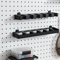 Sturdy ABS Material Wall Mounted Fishing Rod Rack Foam Grip Horizontal Fishing Rod Storage for Fishermen
