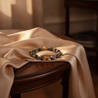 Enameled Bracelet Elegant Cloisonne Bracelet Intricate Wristband for Women, Special Occasions