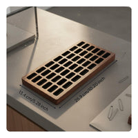 Rings Display Tray Wooden Jewelry Display Tray Wood Grain Rings Holder Showcase for Countertop