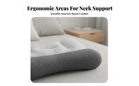 Adjustable Height Cervical Support Pillow Memory Foam Cervical Neck Pillow Washable Cover for Adults, Back Sleepers, Sleep, Bed, Bedroom