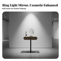 Iridescent Makeup Station Minimalist Design Dressing Table premium aesthetic Bedroom Furniture for Women, Young Adults, Small Apartment, Walk-in Closet