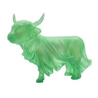 Horned Bovine Statue Spooky Horned Bovine Statue with Curved Protrusions Resin Spectral Figurine for Collectors, Halloween, Entryway