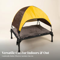 Oxford Cloth Foldable Pet Cot Easy to Clean Elevated Pet Bed Non-Slip Feet Folding Dog Bed Heavy Duty