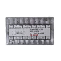 Stainless Steel Watch Screw Kit Phillips Micro Screw Assortment Miniature Watch Screws Precision for Watchmakers, Jewelers, Bench Repairs