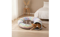 Cat Activity Tunnel Rainbow Play Tunnel Foldable Cat Tube