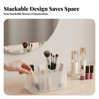 Handled Storage organizer Adaptable Desktop Container No-Cost for Dressing Table