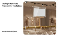 A4 Acrylic Display Versatile Grip Fastener-on Sign Holder Portable Acrylic Display Holder for Retailers, Store Owners, Boutiques, Supermarkets
