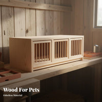 Pigeon Pairing Cage Wooden Pigeon Nest Box Detachable Partition Solid Wooden Avian Cage for Aviary, Rooftop, Balcony