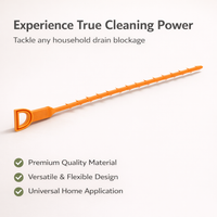 Hair removal plumbing tools, flexible drain cleaning hook for long pipe unclogger for kitchen sink, homeowner sewer