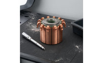 Model CHY-1518-12 Copper Rotary Commutator Hooked Tabs Segmented Commutator Wear-Resistant Mechanical Component Easy to Install
