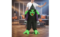 Lightweight Alien Rider Costume Funny Inflatable Pants with Fan One-Size-Fits-Most Inflatable Alien Suit Full-Body for Adults, Halloween, Cosplay