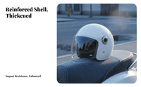 Unisex Motorcycle Half Helmet Warm Ear Protection Electric Vehicle Helmet Windproof Lightweight Cap for Men, Commuting, City Travel, Road Trips