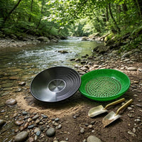 Riffled Manual Gold Panning Set Grid-Style Gold Pan Set Perforated