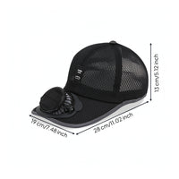 Solar Fan Hat UPF50plus Rechargeable Fan Cap Cooling Baseball Cap Breathable for Gardeners, Yard Work, Fishing