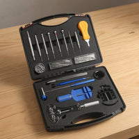 Watch Repair Kit Complete Watch Tool Set with Case Comprehensive for Watchmakers, Collectors, Strap Adjustment, Home Workbench