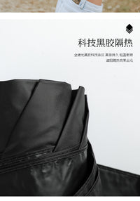 天堂伞晴雨两用女超轻太阳伞防晒防紫外线高级黑胶遮阳伞三折雨伞 浅绿【听沙】高倍防晒降温