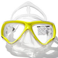 Wide View Unrestricted Diving Mask Nose Cover Underwater Mask Anti-Fog Water Sports Gear Pressure Equalization for Adults, Men, Women, Snorkeling