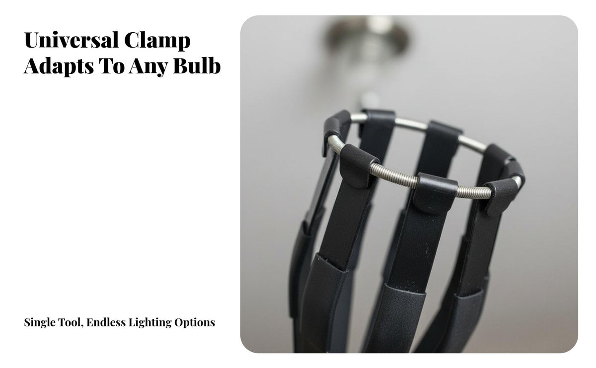 High Ceiling Light Bulb Changer No Ladder Needed Extension Pole Bulb Remover Home Improvement Tool for Vaulted Ceilings, Stairwells, Recessed Lighting